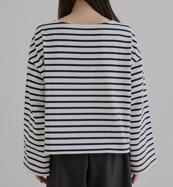  「ボーダーショートカットソー」|プルオーバー|