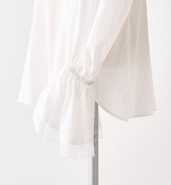  「フレア袖口レースブラウス」|プルオーバー|