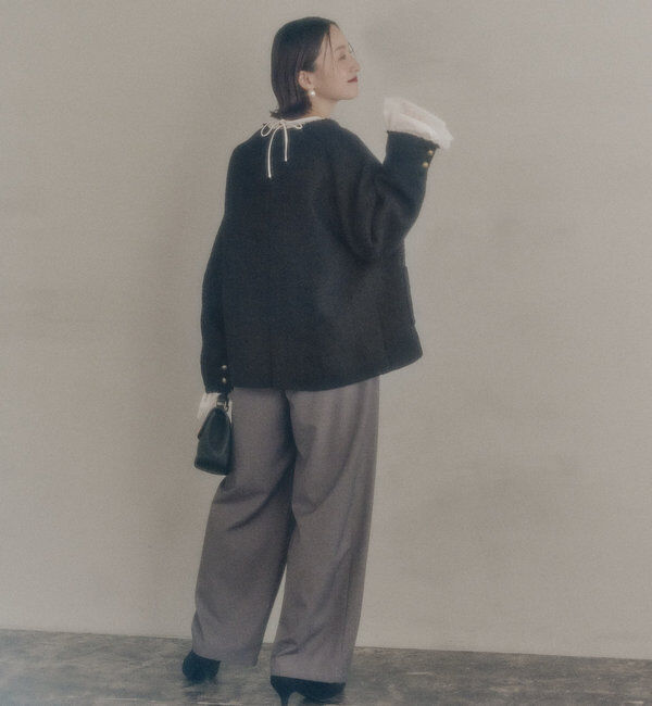  「フレア袖口レースブラウス」|プルオーバー|