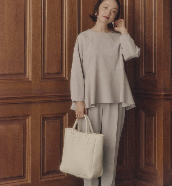  「【Du noir】バックリボンペプラムブラウス+スラックスパンツセット」|その他|