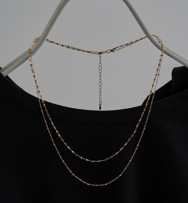  「ダブルチェーンネックレス」|ネックレス|