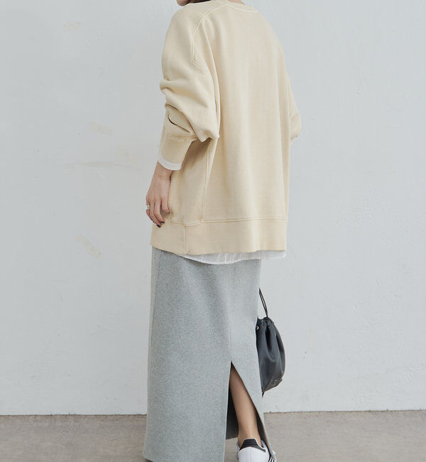  「【Du noir】ミラノリブニットナロースカート」|スカート|