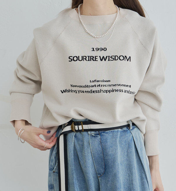  「ジャガードロゴニットプルオーバー」|キャミソール|