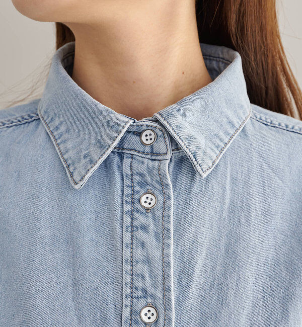  「ヴィンテージライクデニムシャツ」|シャツ・ブラウス|