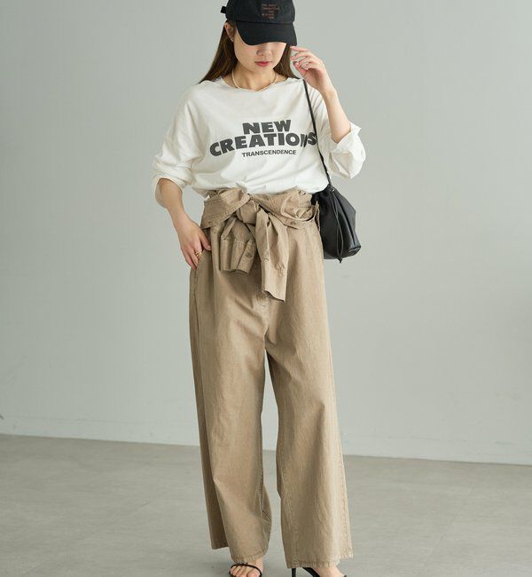  「【F&B】オーガニックコットンシアーガーゼカットソー」|プルオーバー|