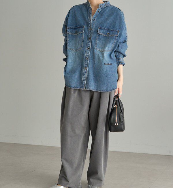  「【リバイバル/WEB限定】ツータックスラックスパンツ」|スラックス|