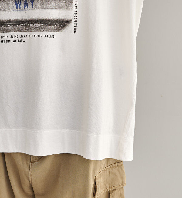  「コットンガーゼフォトプリントカットソー」|Tシャツ・カットソー|