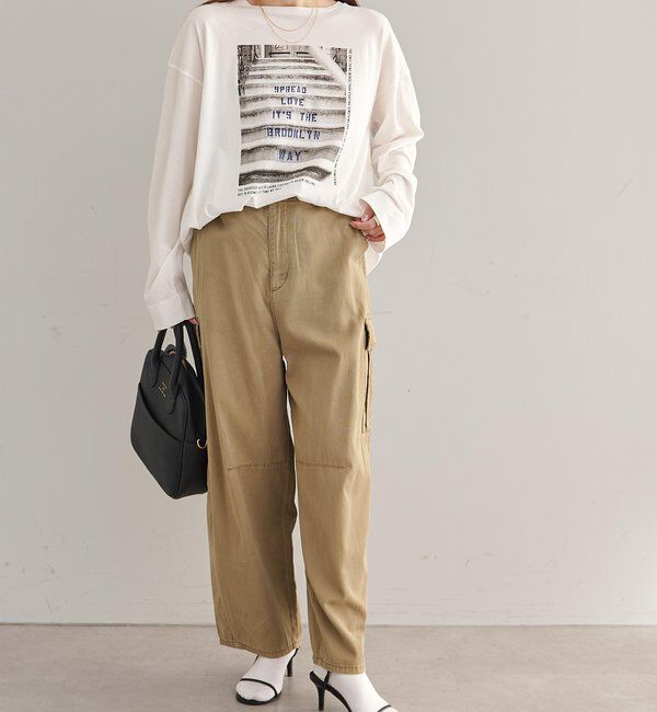  「コットンガーゼフォトプリントカットソー」|Tシャツ・カットソー|