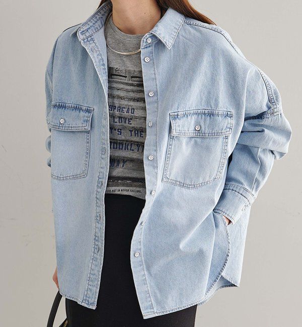  「コットンガーゼフォトプリントカットソー」|Tシャツ・カットソー|