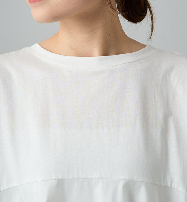  「《リバイバル》【WEB限定/Du noir】チュールドッキングTシャツ」|プルオーバー|