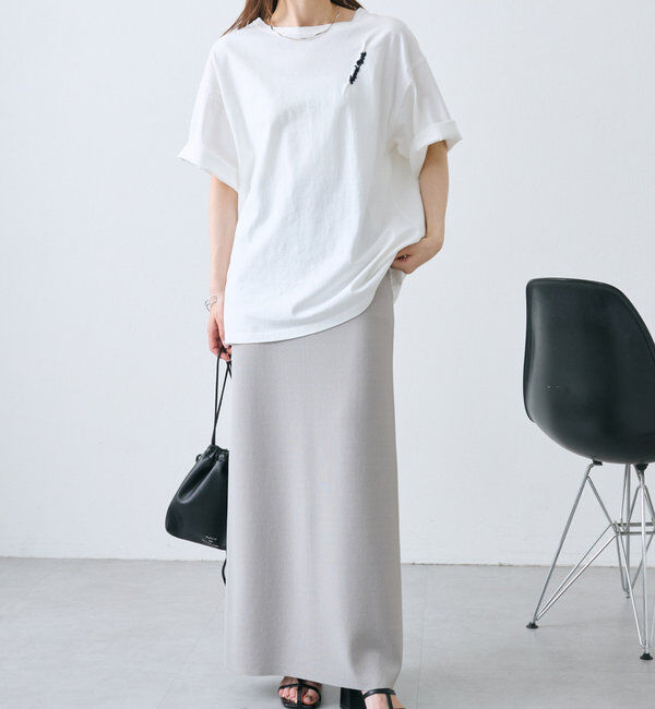  「《新色登場！/リバイバル》【-3kg見え / Du noir】ナロースカート」|スカート|