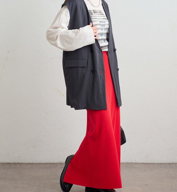  「《新色登場！/リバイバル》【-3kg見え / Du noir】ナロースカート」|スカート|