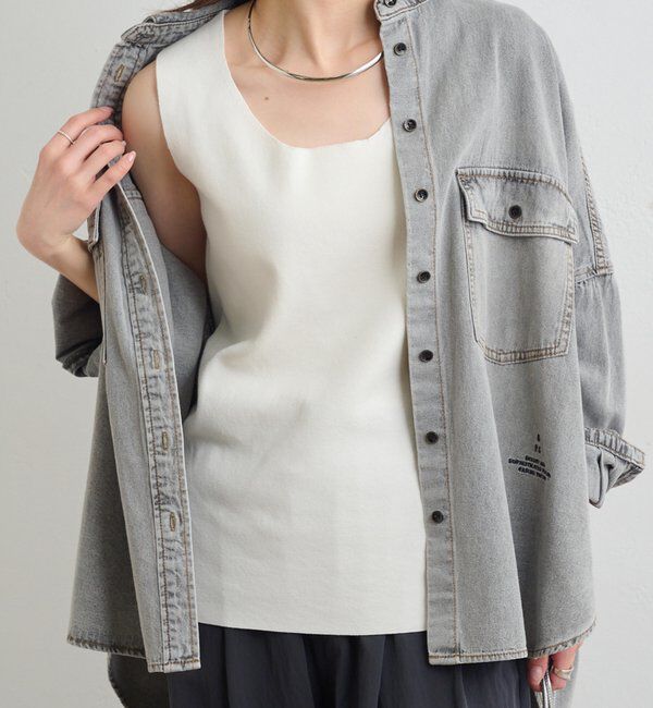  「【Du noir】ラウンドネックタンク」|タンクトップ|