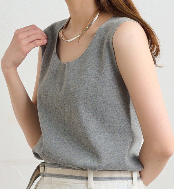  「【Du noir】ラウンドネックタンク」|タンクトップ|