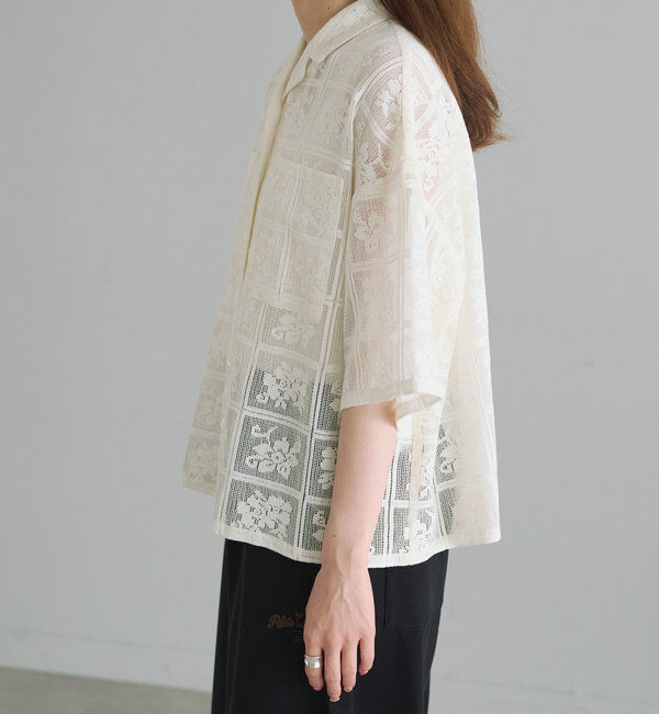  「クロシェット風レースブラウス」|シャツ・ブラウス|