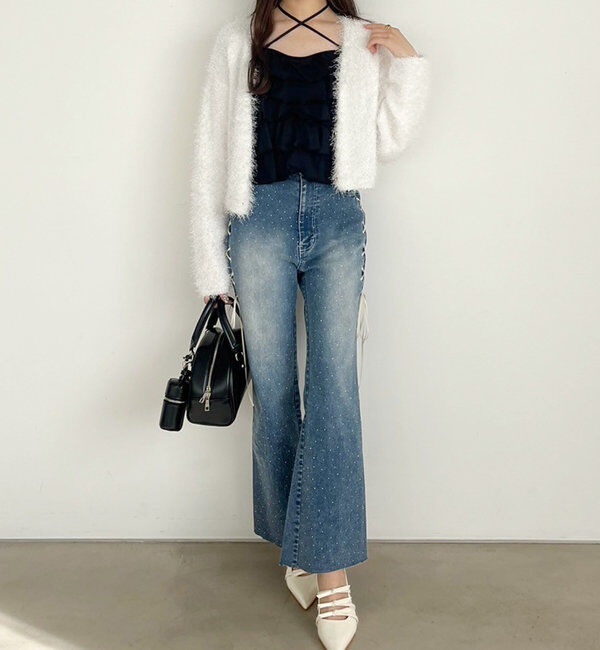  「レースアップデニムパンツ/SM展開」|その他|