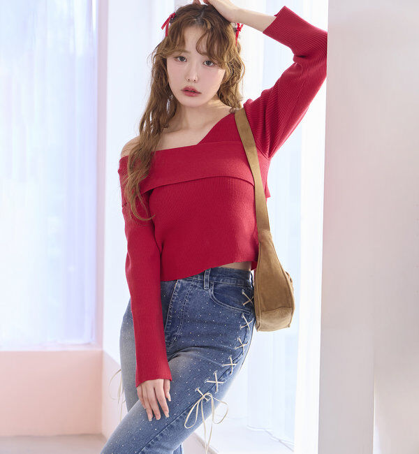  「レースアップデニムパンツ/SM展開」|その他|