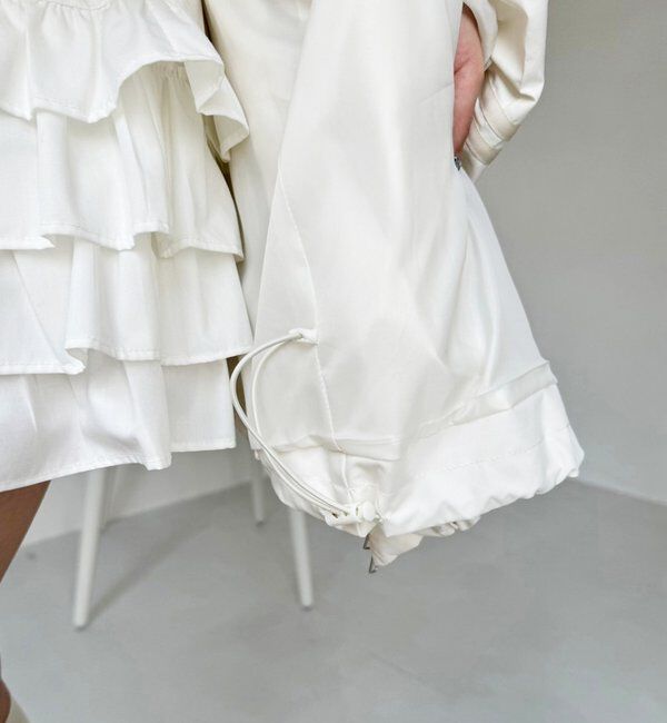  「サイドラインリボンブルゾン」|ダウンベスト・ベスト|