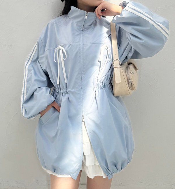  「サイドラインリボンブルゾン」|ダウンベスト・ベスト|