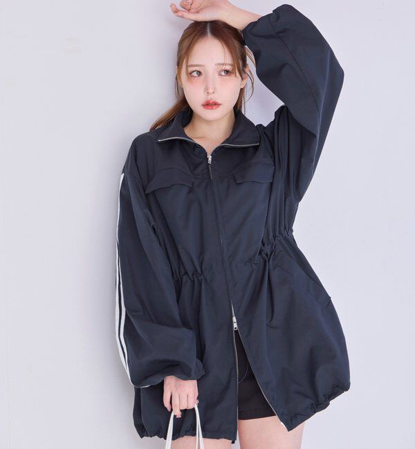  「サイドラインリボンブルゾン」|ダウンベスト・ベスト|