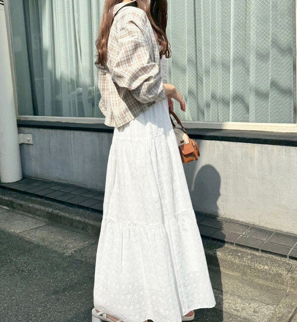  「肩リボンティアードキャミワンピース」|ワンピース|