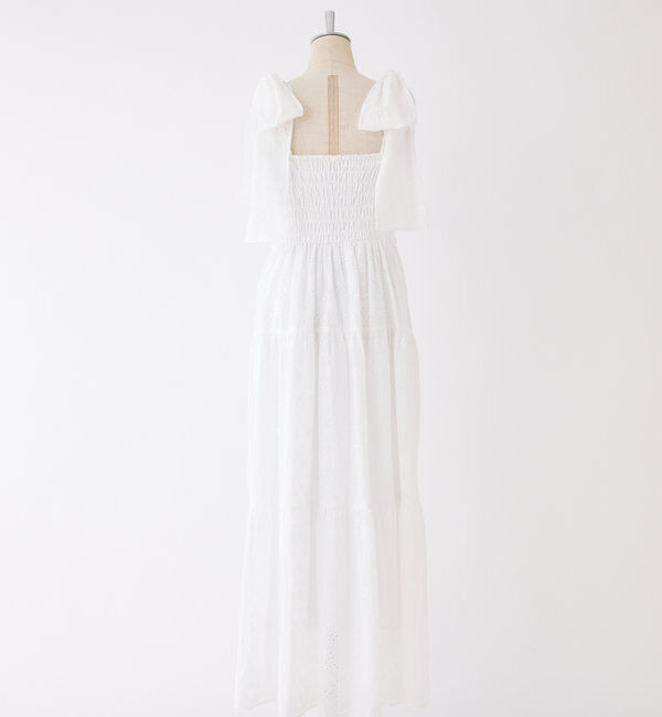  「肩リボンティアードキャミワンピース」|ワンピース|