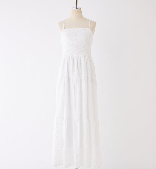  「肩リボンティアードキャミワンピース」|ワンピース|