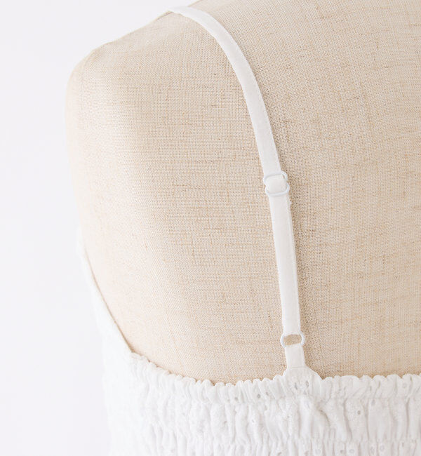  「肩リボンティアードキャミワンピース」|ワンピース|