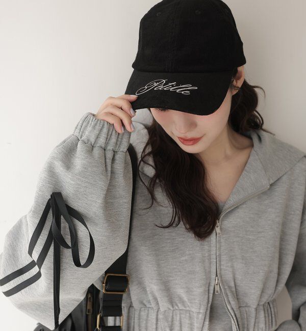  「コーデュロイキャップ」|その他|ブラック