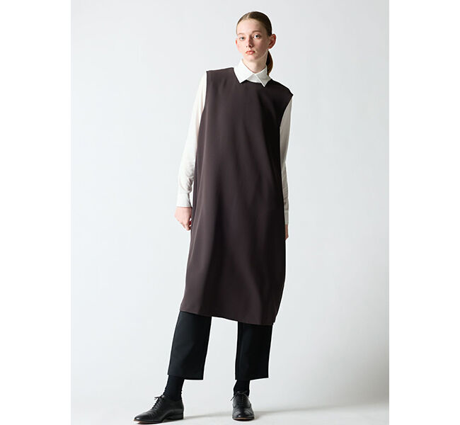 mizuiro ind「mizuiro ind ノースリーブAラインワンピース」|ワンピース|c.gray