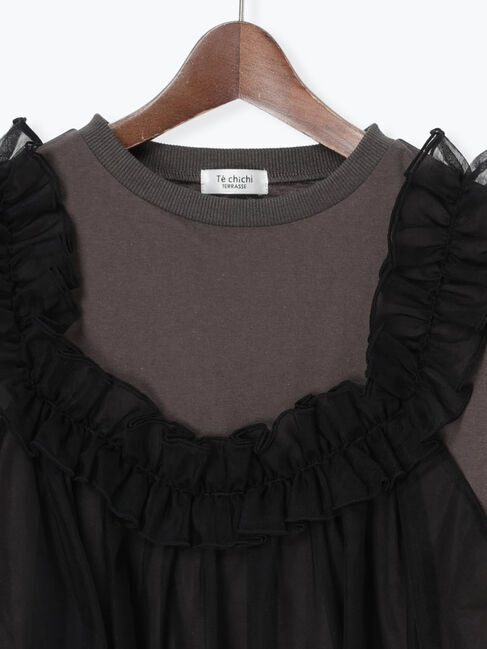 Te chichi TERRASSE「チュールビスチェドッキングトップス」|Tシャツ・カットソー|