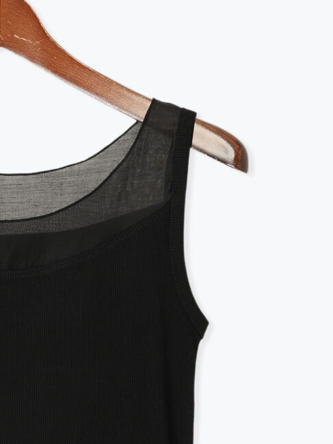 Te chichi「シアー切替スクエアネックタンクトップ」|タンクトップ|