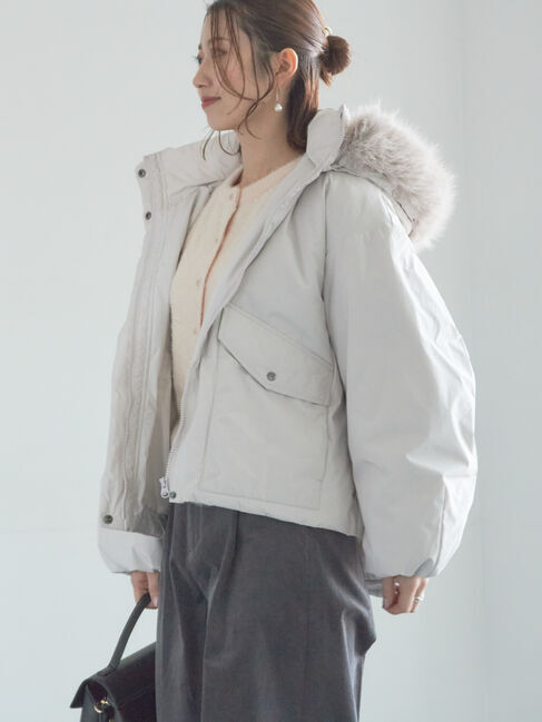 Te chichi「【宮本茉由着用】フードショートダウンジャケット」|その他|