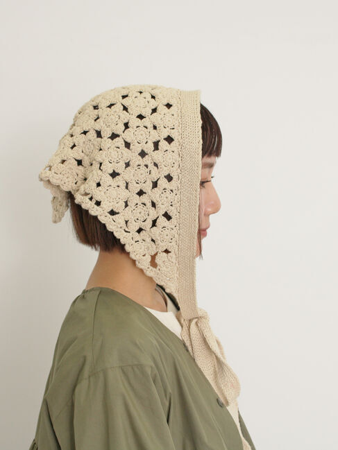 Samansa Mos2「モチーフニットバブーシュカ」|その他|