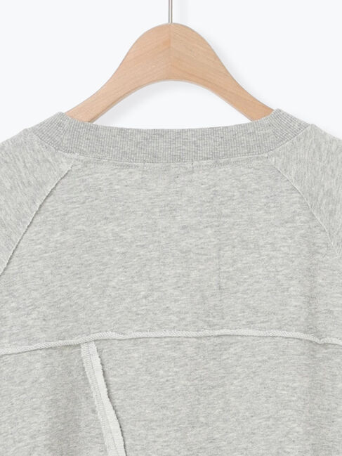 Samansa Mos2「ミニ裏毛ブロッキングショートスウェット」|Tシャツ・カットソー|