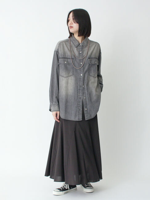 sm2rhythm「リネン混フレアスカート(セットアップ可)」|スカート|
