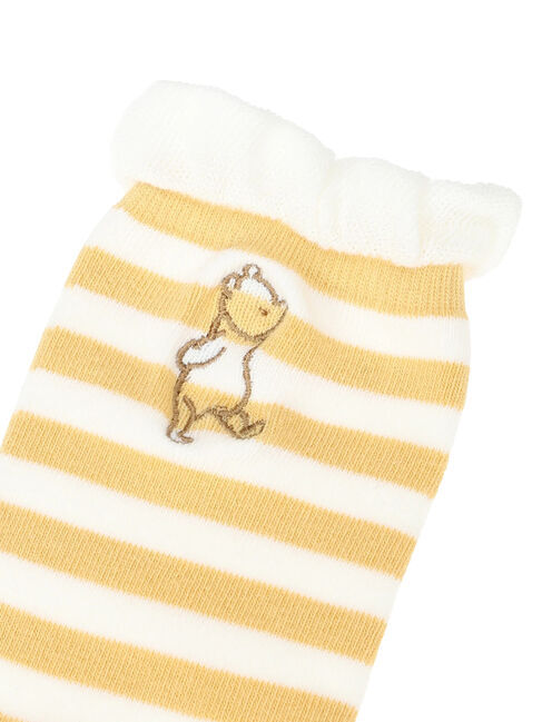 Samansa Mos2「【Disney】くまのプーさん/フリルボーダーソックス」|ソックス|