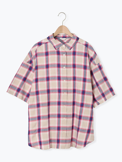 SM2「[接触冷感]チェック柄アソート半袖シャツ」|シャツ・ブラウス|ピンク