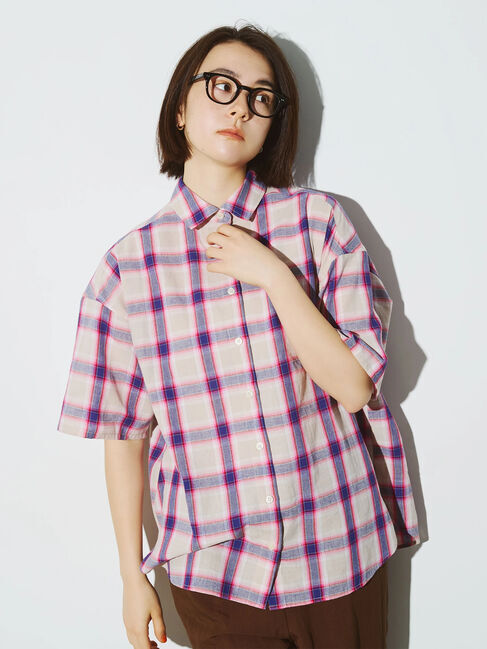 SM2「[接触冷感]チェック柄アソート半袖シャツ」|シャツ・ブラウス|