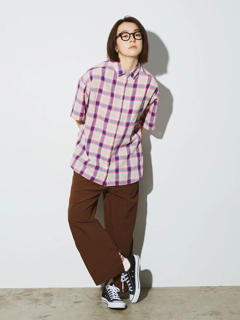 SM2「[接触冷感]チェック柄アソート半袖シャツ」|シャツ・ブラウス|