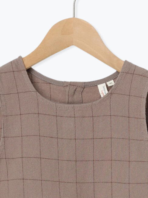 Samansa Mos2 Lagom「ウィンドウペンチェックジャンパースカート」|スカート|