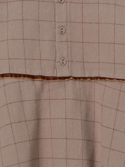 Samansa Mos2 Lagom「ウィンドウペンチェックジャンパースカート」|スカート|