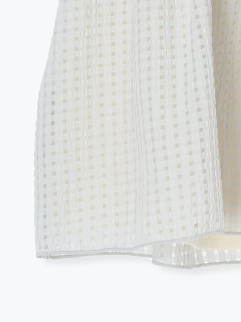 Samansa Mos2 Lagom「シアーチェック切替カットソー」|Tシャツ・カットソー|