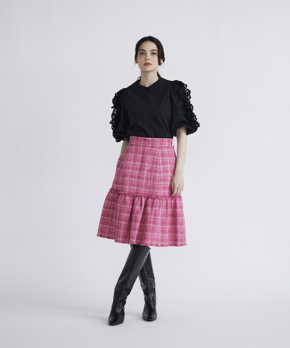 Maglie le cassetto「刺繍フリルブラウス」|シャツ・ブラウス|