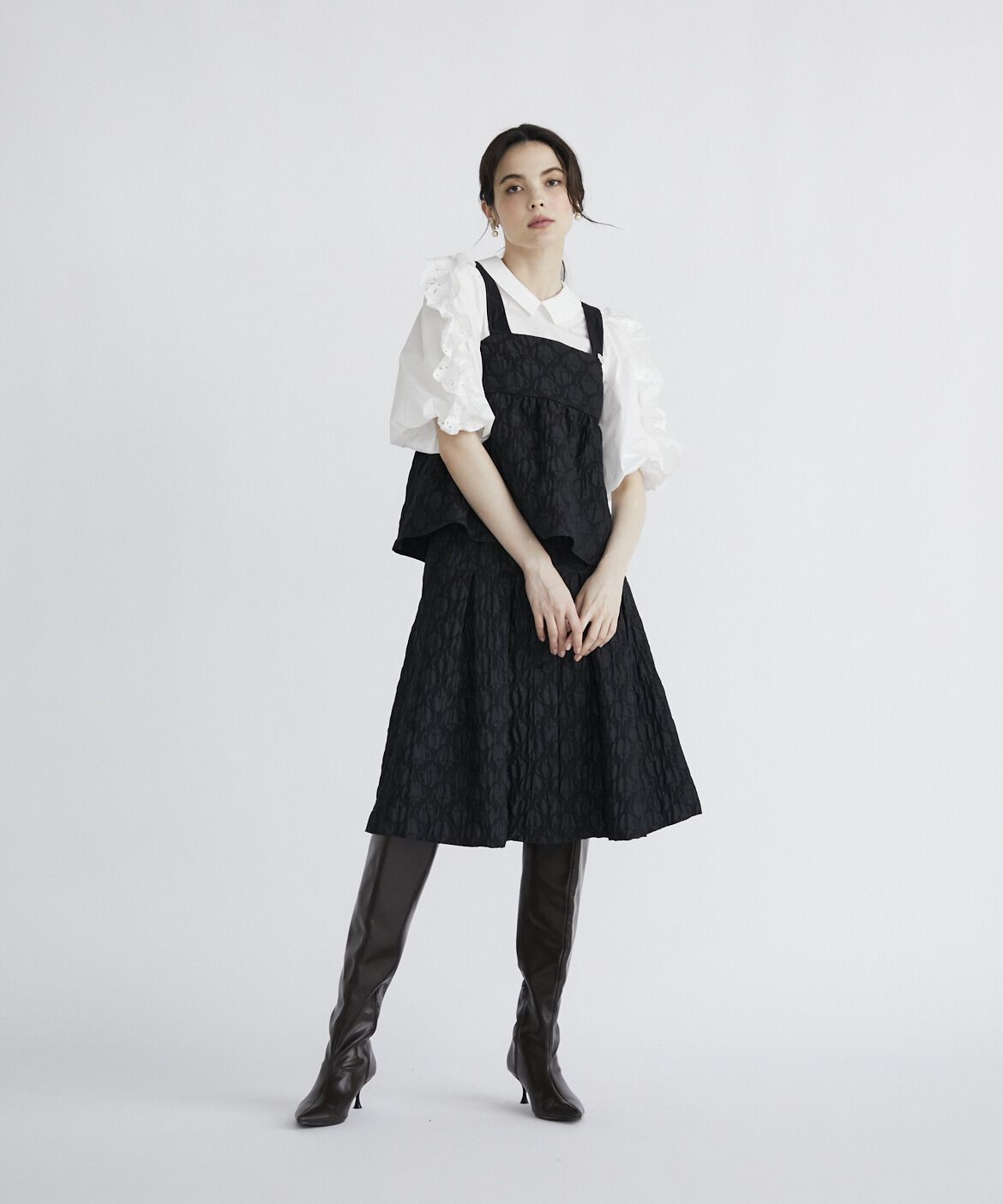 Maglie le cassetto「刺繍フリルブラウス」|シャツ・ブラウス|