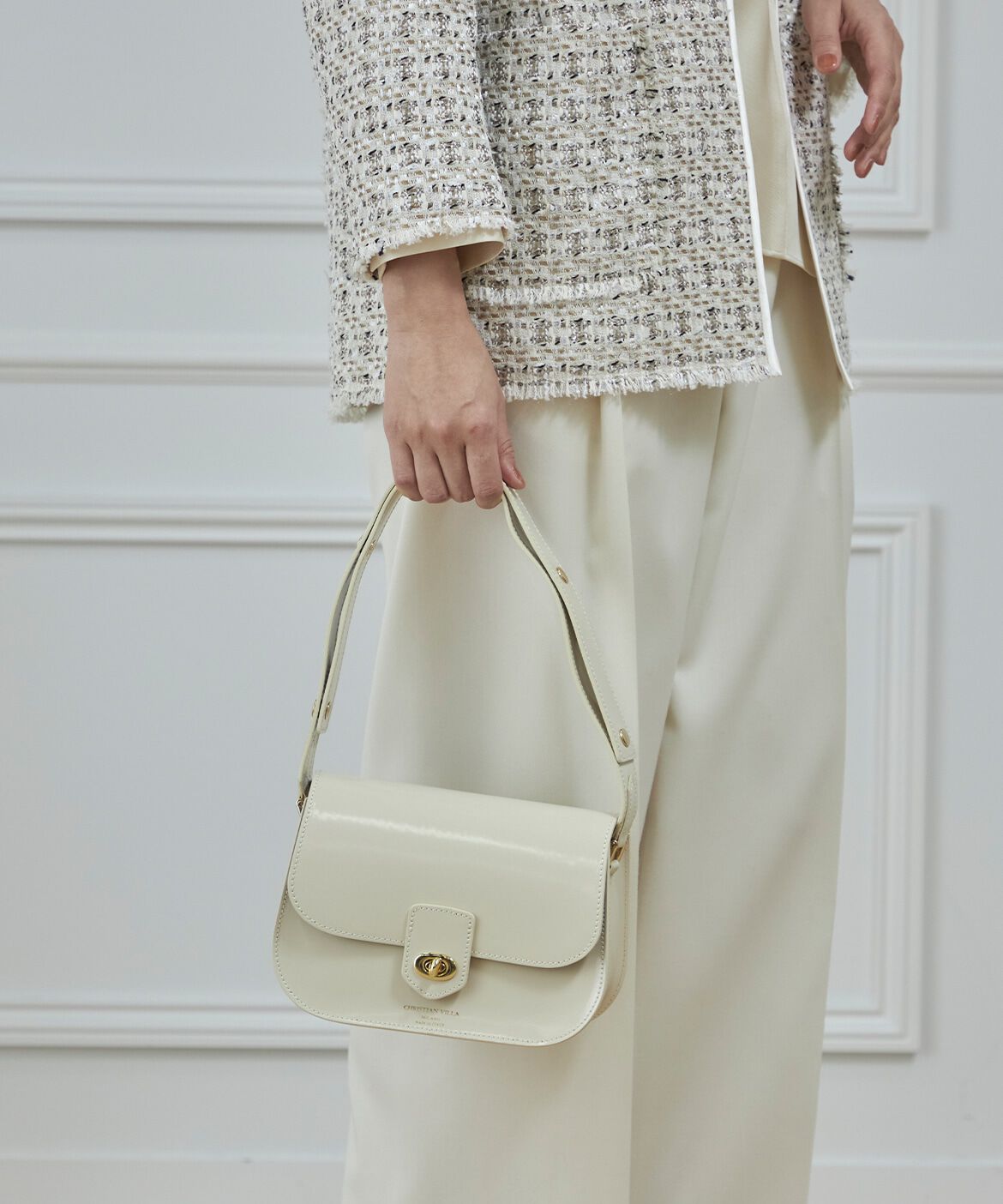 INED「《SUPERIOR CLOSET》フラップレザーショルダーバッグ《CHRISTIAN VILLA》」|ハンドバッグ|