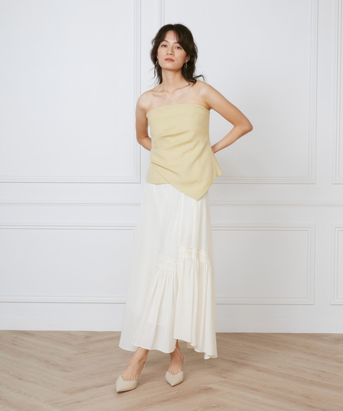 INED「タックビスチェ《la veille by SUPERIOR CLOSET》」|シャツ・ブラウス|