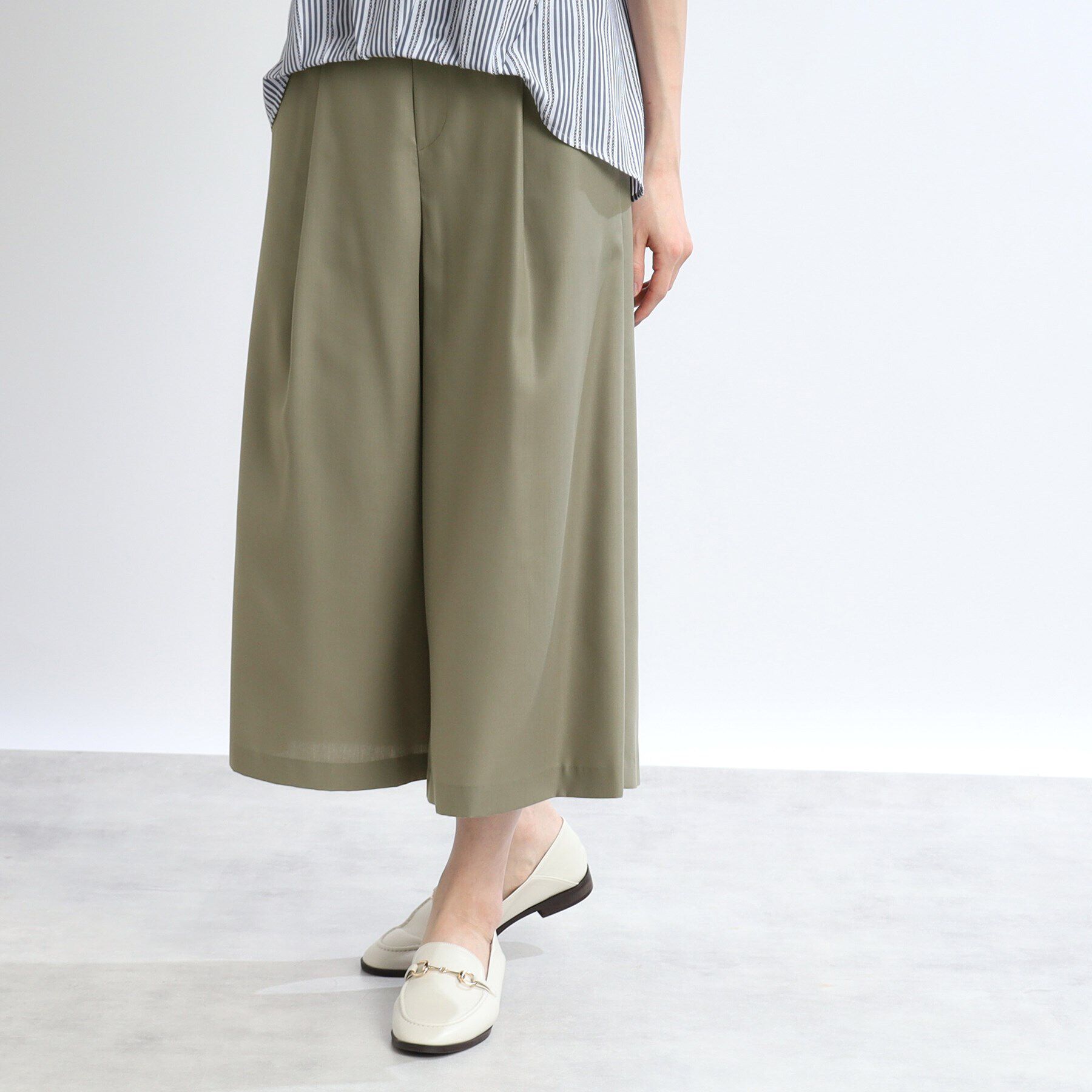 Reflect「【SALE／体型カバー／マシンウォッシュ可／ウエストゴム仕様／セットアップ可能】リラクシーガウチョパ」|その他|