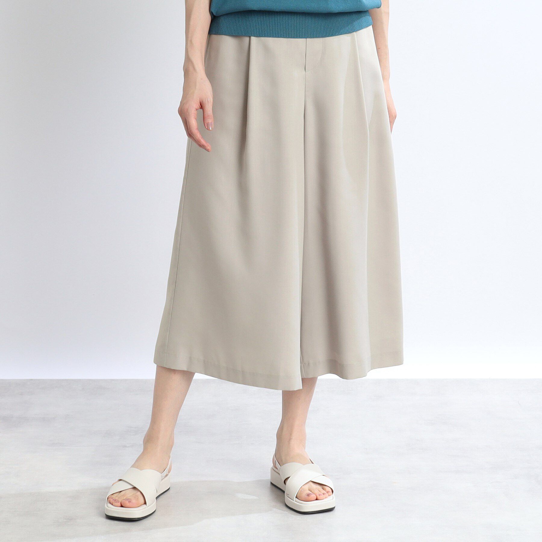 Reflect「【SALE／体型カバー／マシンウォッシュ可／ウエストゴム仕様／セットアップ可能】リラクシーガウチョパ」|その他|