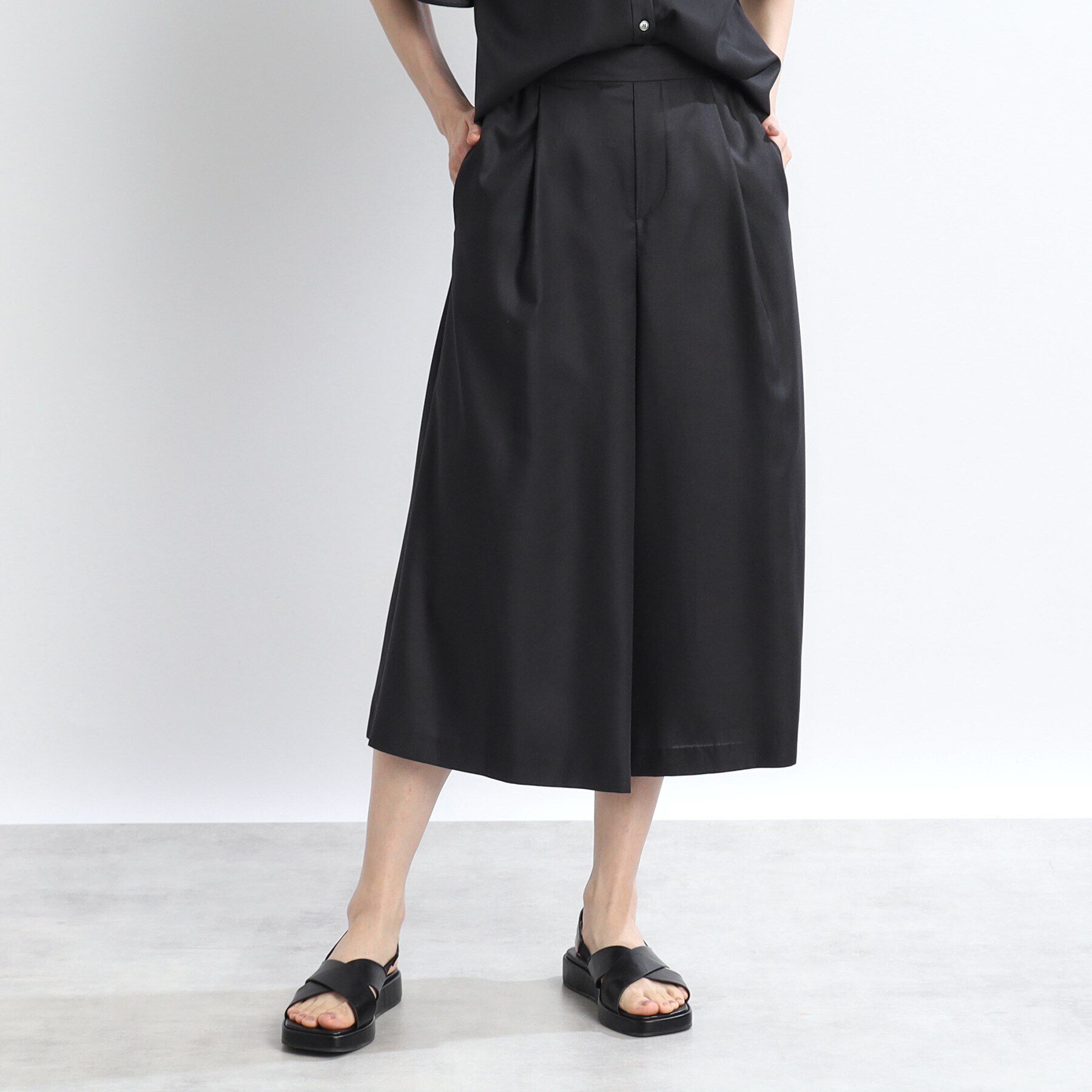 Reflect「【SALE／体型カバー／マシンウォッシュ可／ウエストゴム仕様／セットアップ可能】リラクシーガウチョパ」|その他|